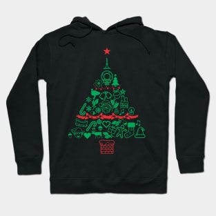 Christmas Tree Pattern Gift 3 - Funny Xmas Hoodie